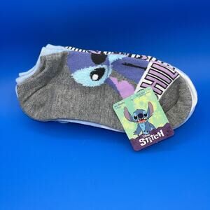 5pk Disney Lilo & Stitch No Show Socks Shoe Size 4-10 NWT